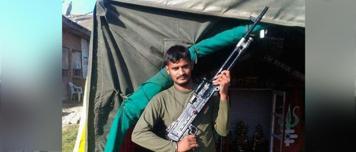 Jawan from AP killed in J&K encounter