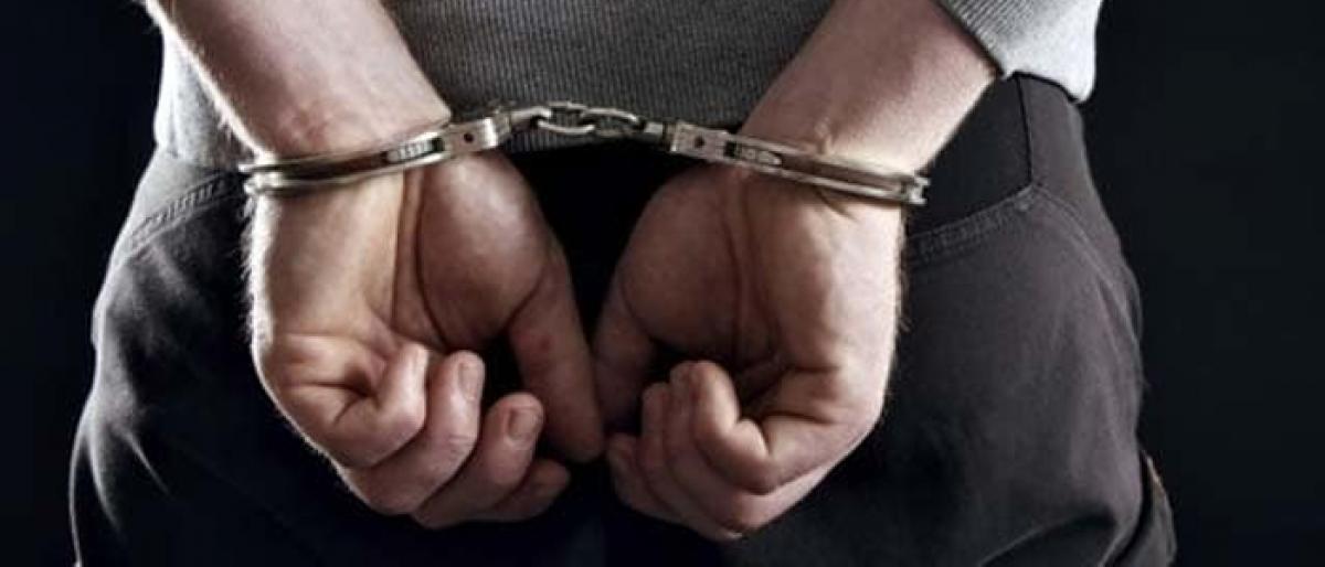 Man arrested for firing at offices of property dealers for extortion