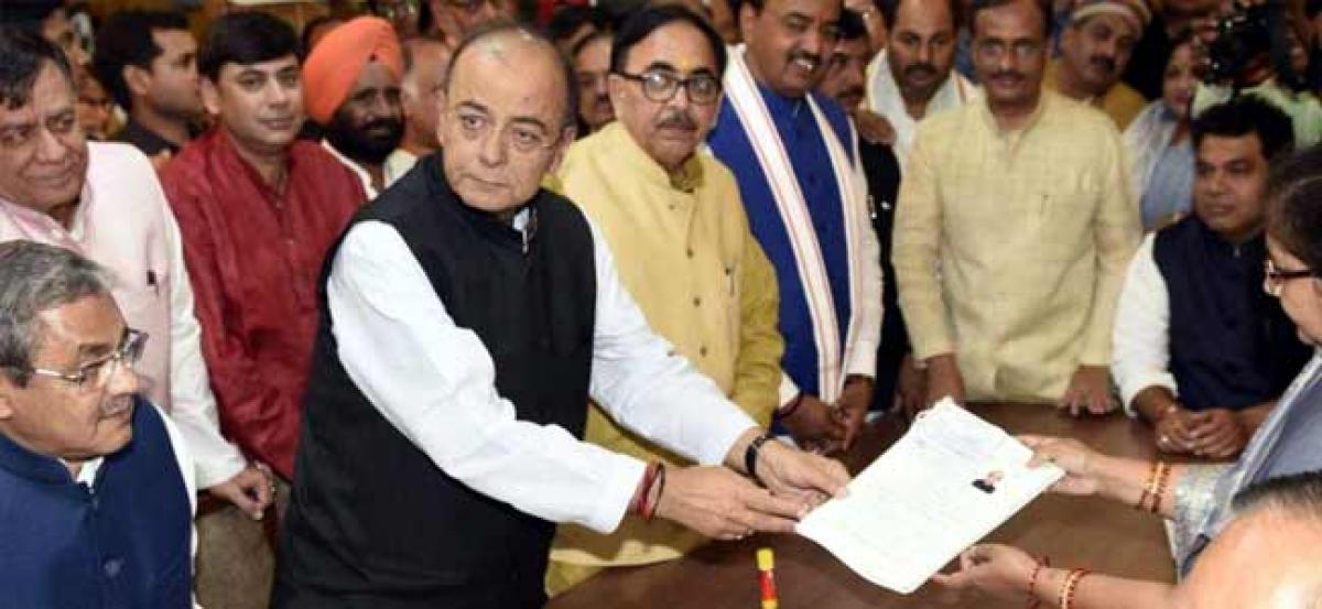 RS Elections: Arun Jaitley files nomination from Uttar Pradesh