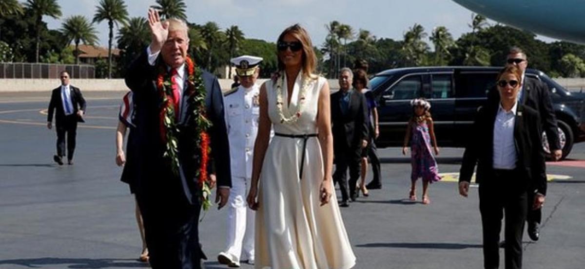 Trump arrives in Hawaii ahead of Asia tour