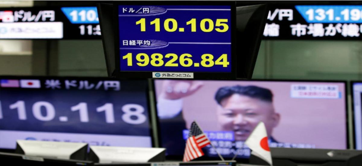 Asian shares droop, yen gains as Korean tensions rise