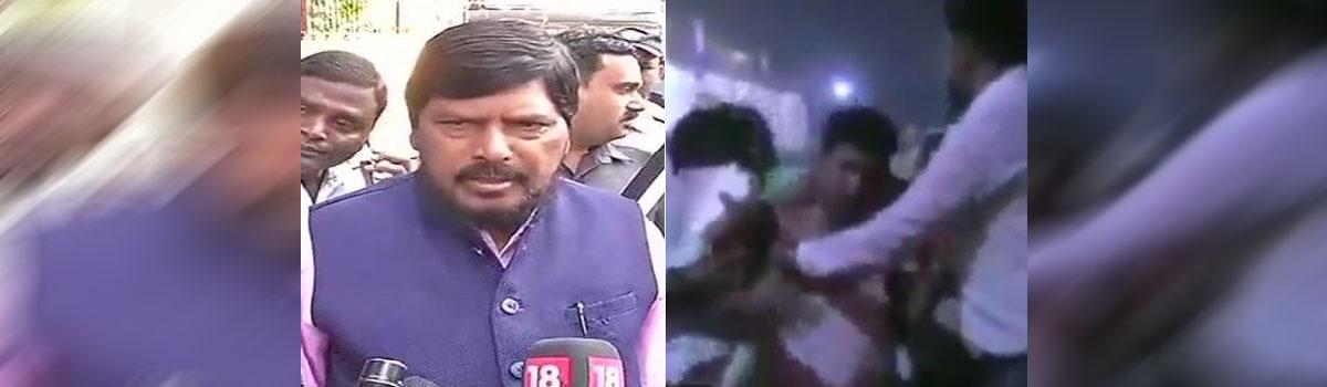 Man detained for trying to slap Union minister Athawale