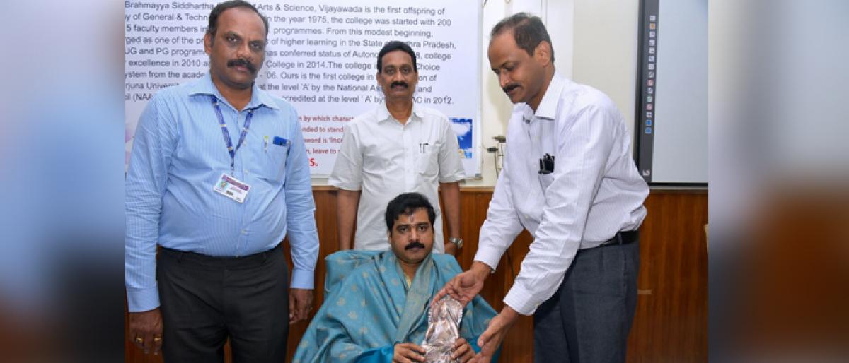 Awareness programme on goal setting held at Siddhartha Arts and Science College in Vijayawada