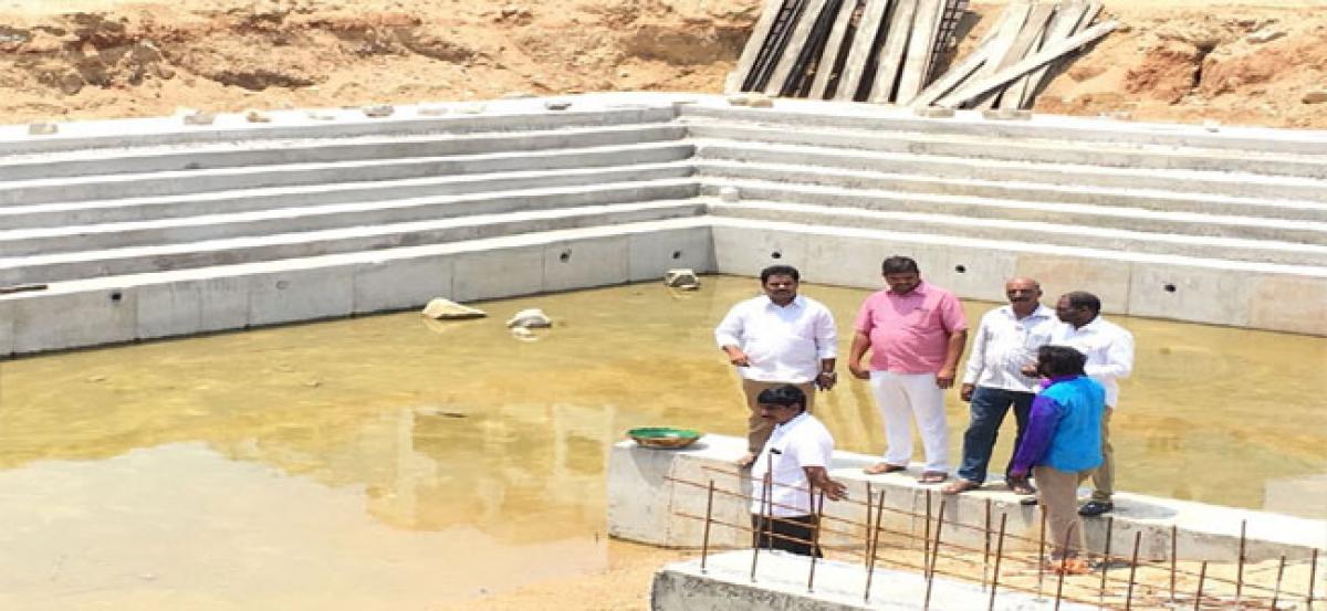 Gurunatham Cheruvu works inspected