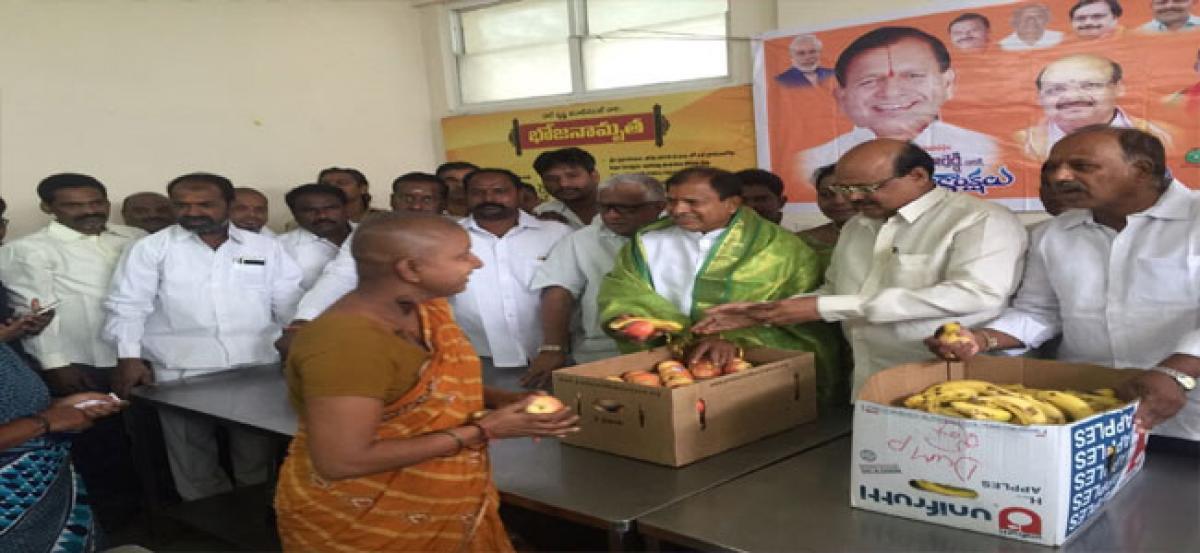Fruits distributed on Chintala’s birthday