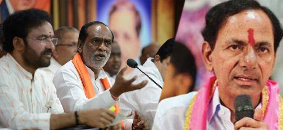 BJP challenges KCR to face by-polls in 28 Assembly seats