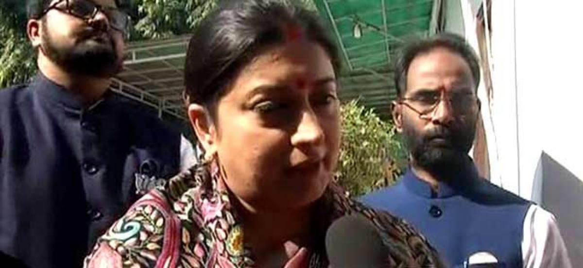 It is victory of development: Smriti Irani on BJP lead in polls