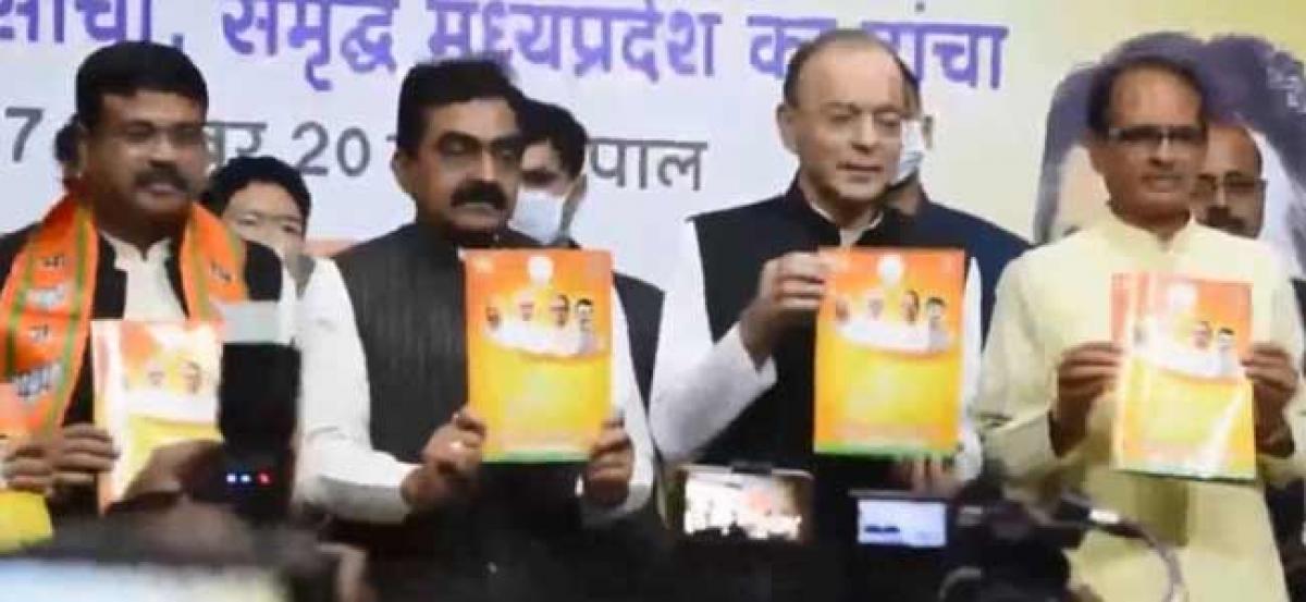 Jobs, farmers’ welfare, women safety on BJP’s manifesto for Madhya Pradesh