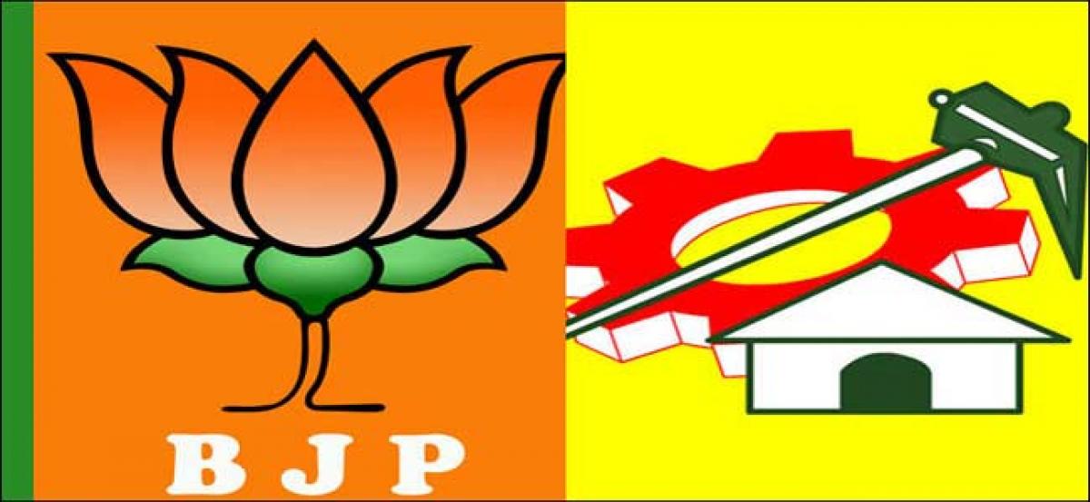 Scuffles broke out between TDP and BJP leaders