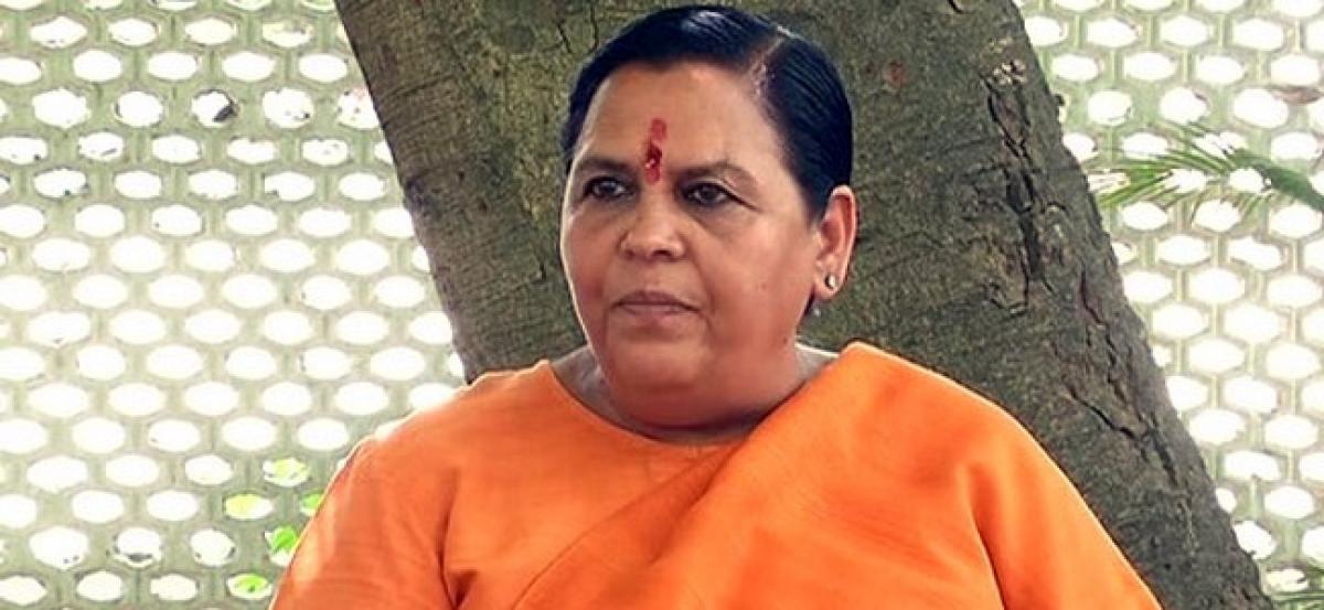 Uma Bharti refuses to comment on reports of her resignation