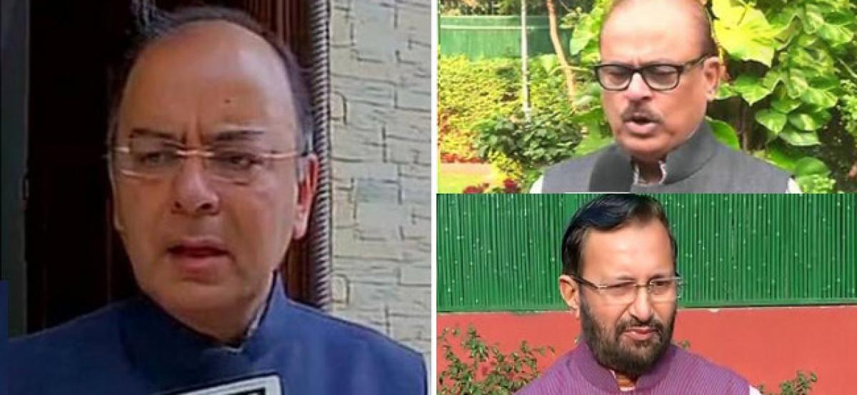 Jaitley, Javadekar, Gehlot appointed BJP poll chiefs for Gujarat, Karnataka, HP