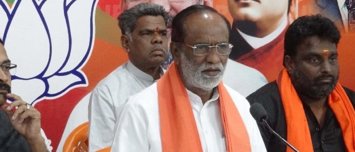 BJP top leaders to pep up election campaign in Telangana