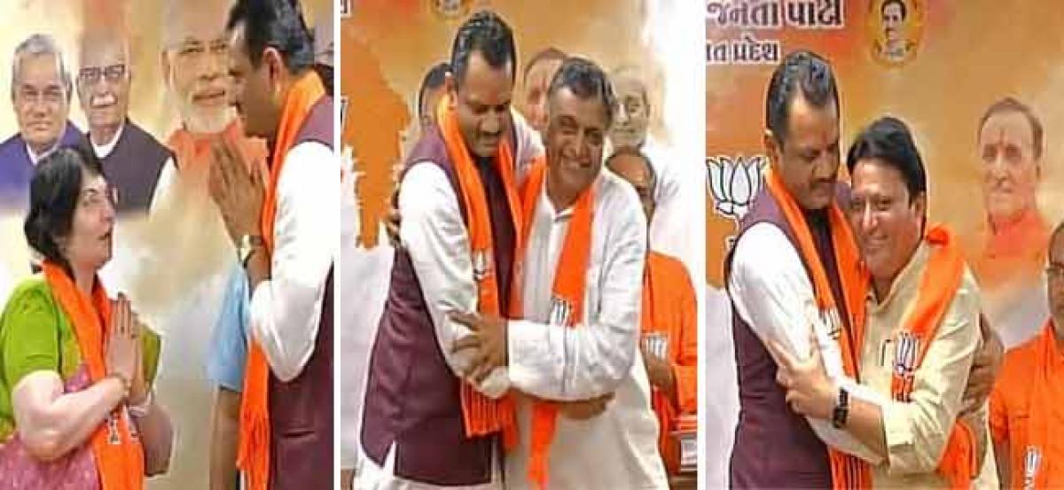 Three Gujarat Congress MLAs join BJP, one named RS candidate