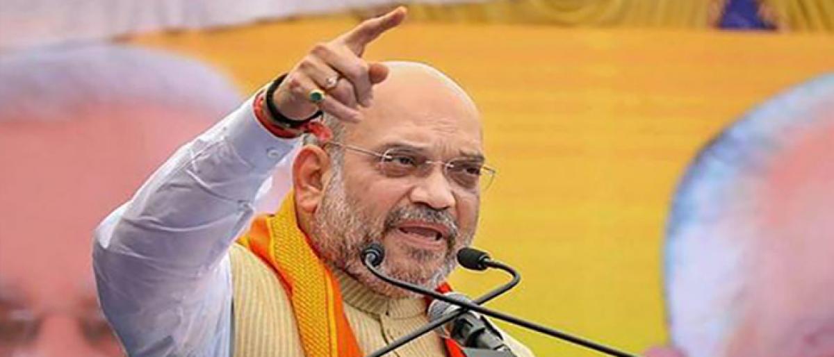 Amit Shah is in Telangana