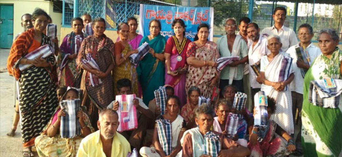 Blankets distributed to leprosy patients