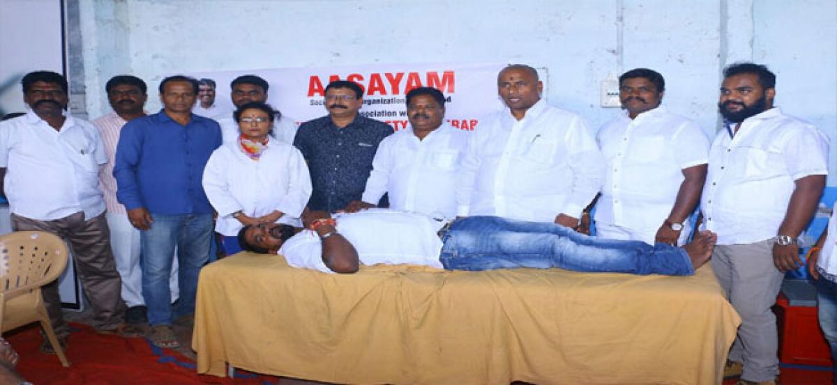 Blood donated for thalassemia patients