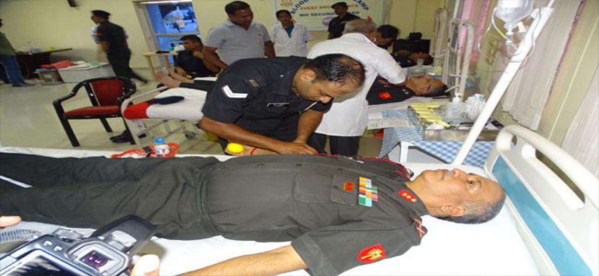 Military hospital observes World Blood Donor Day