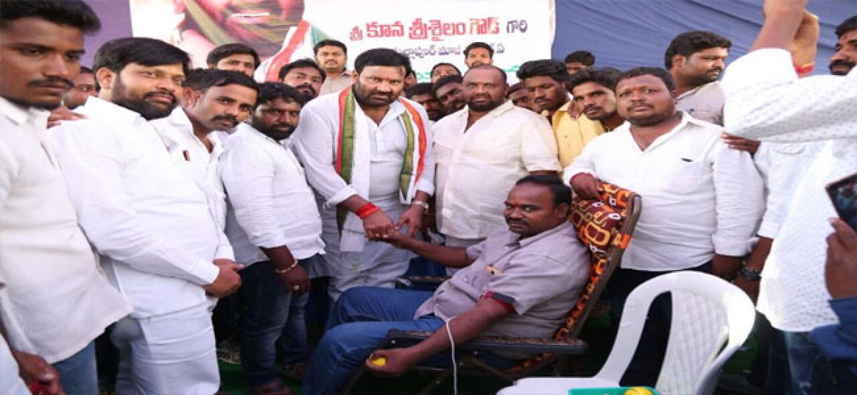 Blood donation camp held at Shapur Nagar