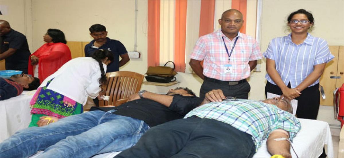 Blood donation camp organised