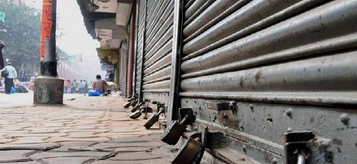 Osman Gunj shut shops in support of Bharat Bandh