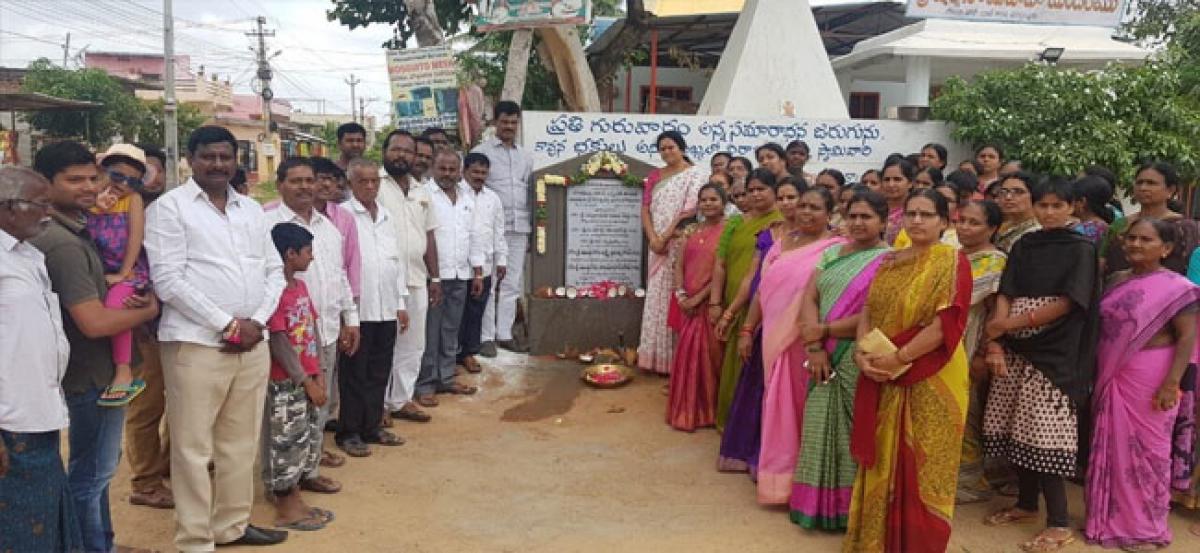 Lakshmi lays foundation for works worth Rs 3.42 crore