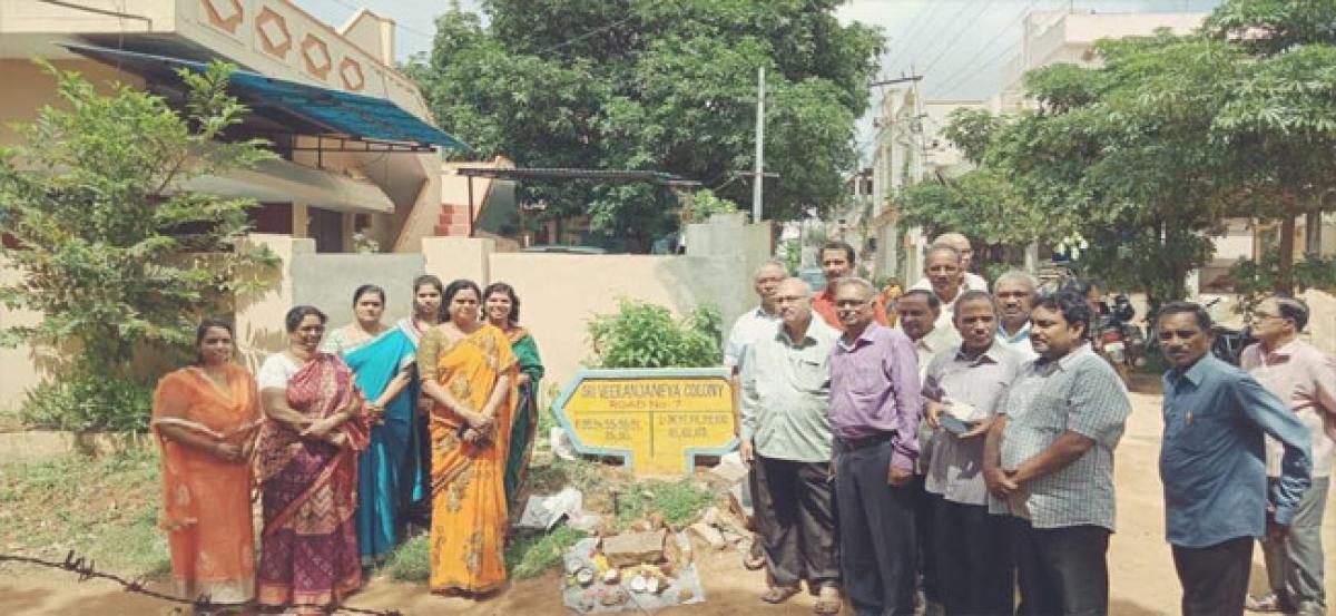Lakshmi launches CC road works