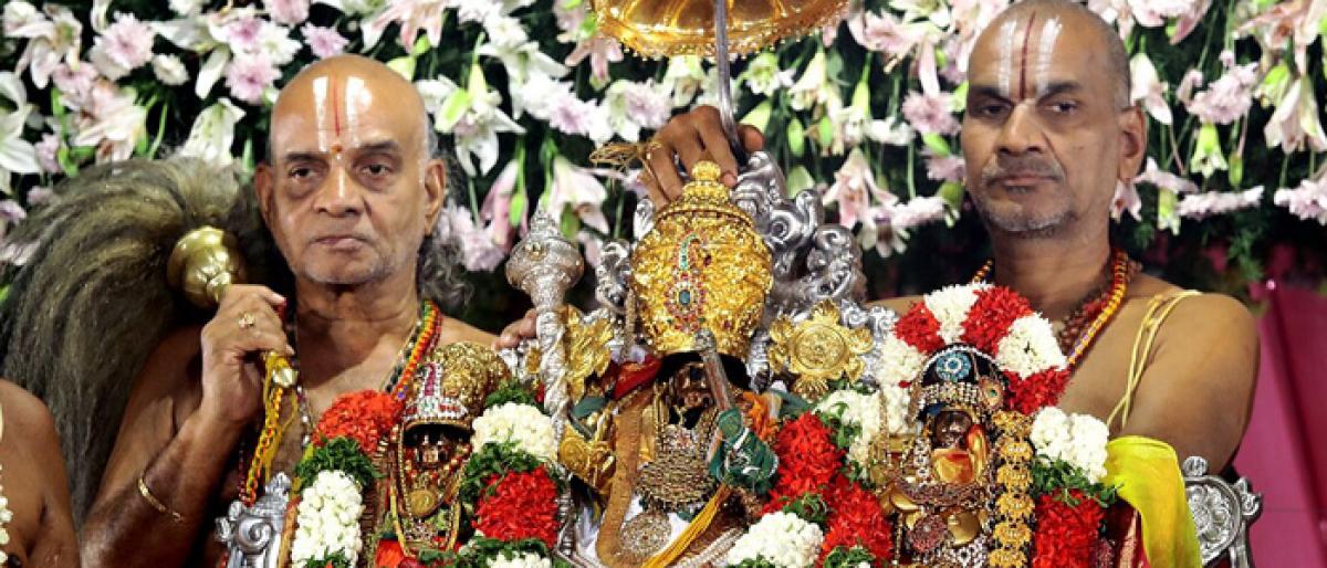Lord Rama’s coronation ceremony held at Bhadrachalam temple