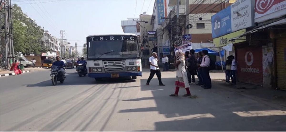 Lack of bus shelters irks locals