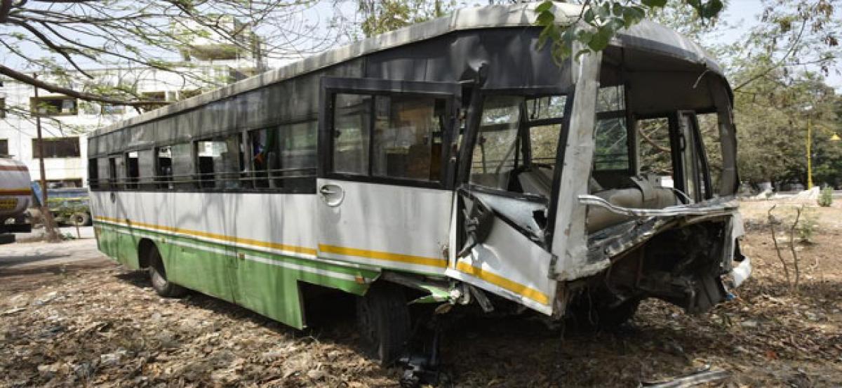 10 killed, 47 hurt as bus headed to Ahmedabad rams truck in MP