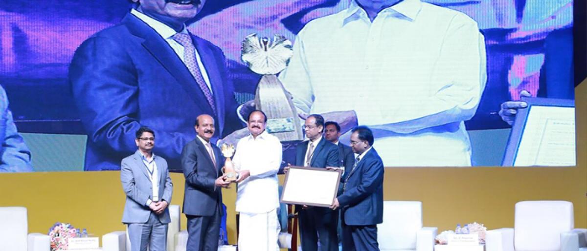 Lifetime achievement award for BVR Mohan Reddy