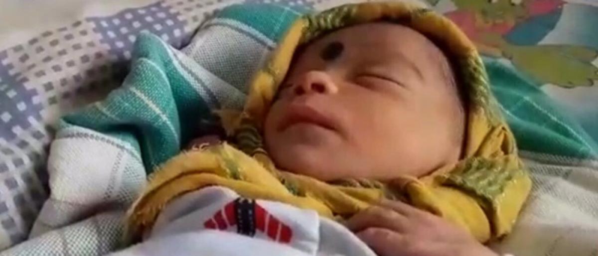 One-month-old baby girl found abandoned at Jadcherla