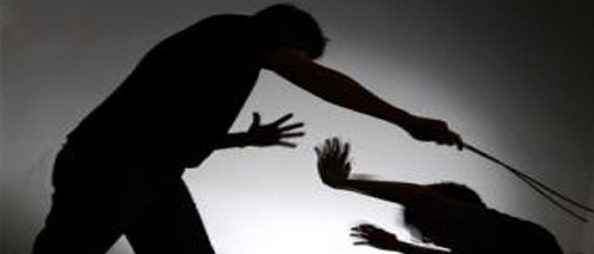 Teacher thrashes student