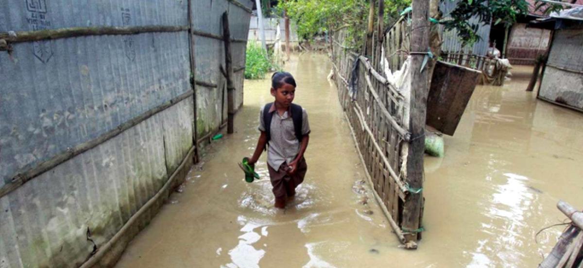 Floods kill dozens, displace more than a million in India, Bangladesh