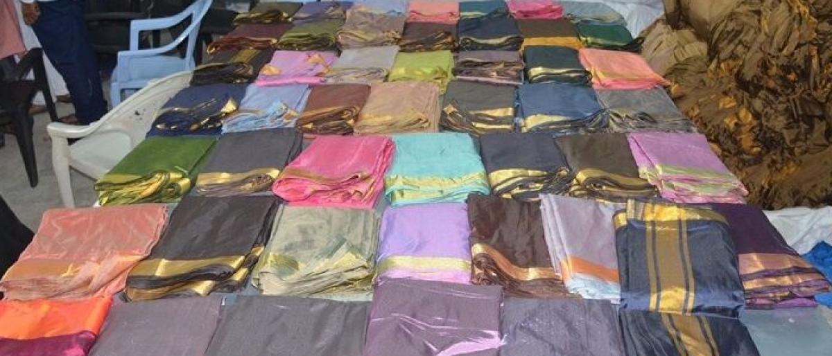 Poll code blocks Bathukamma sarees