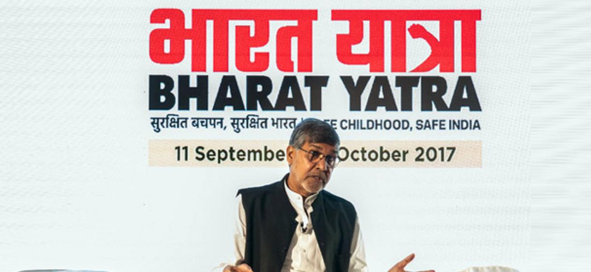 Kailash Satyarthi announces Bharat Yatra on child sexual abuse and trafficking