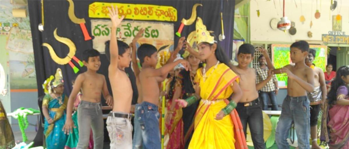 Bhashyam Little Champs celebrates Dasara in Ongole