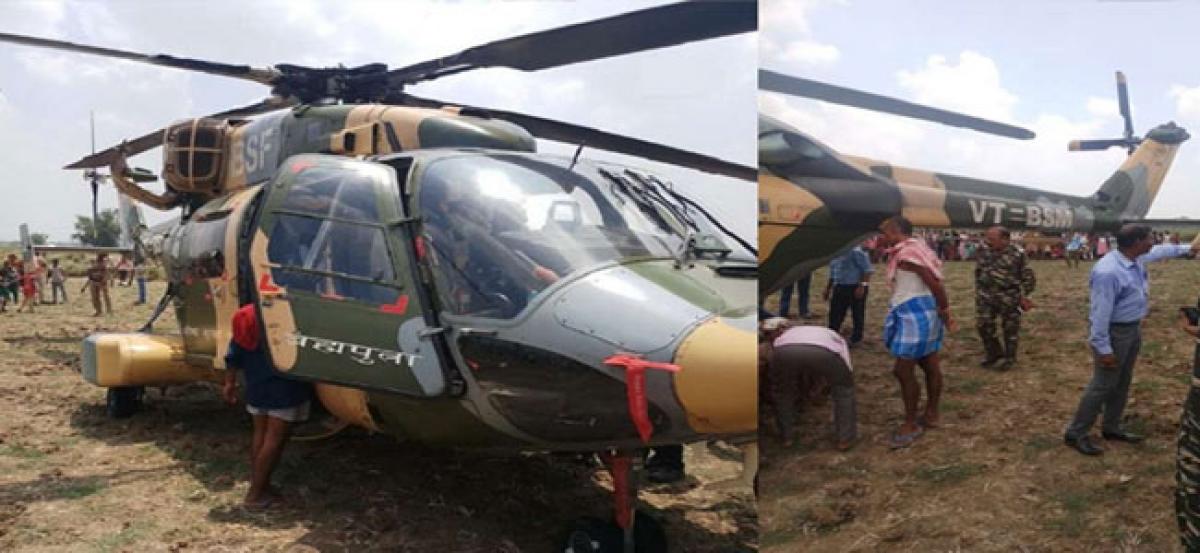 BSF chopper carrying CRPF top brass makes emergency landing in Bihar