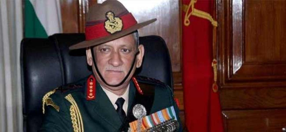 Army looking into reports of snipers entering Valley: Bipin Rawat