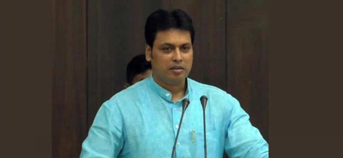 Chop off nails of those who disturb public: Biplab Deb