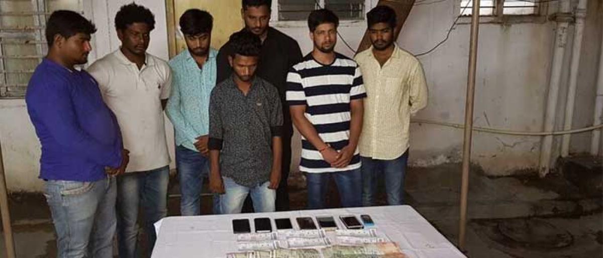 Black tickets racket busted, 7 held