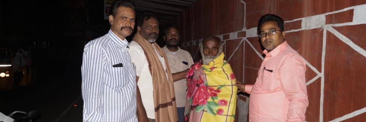 Blankets distributed to poor