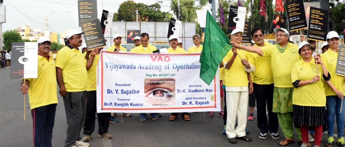 Eye donation helps two get vision says Vijayawada Academy of Ophthalmology President Dr Y Sujatha