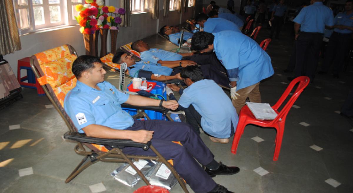 Blood donation camp held at INS Virbahu
