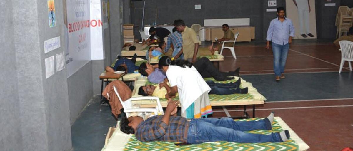 Blood donation camp to mark 2nd anniversary of Surapaneni Koteswara Rao