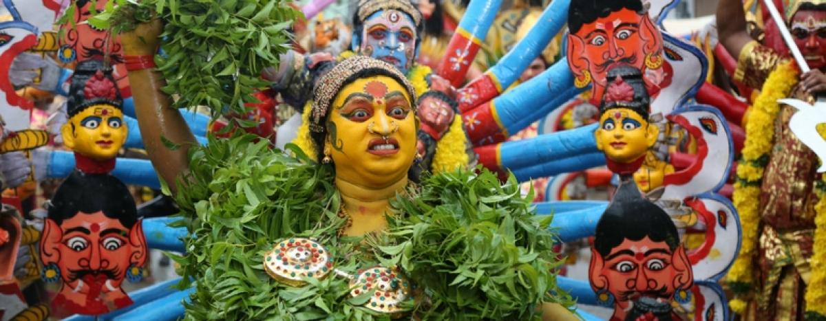 Special poojas perform to goddess Kali
