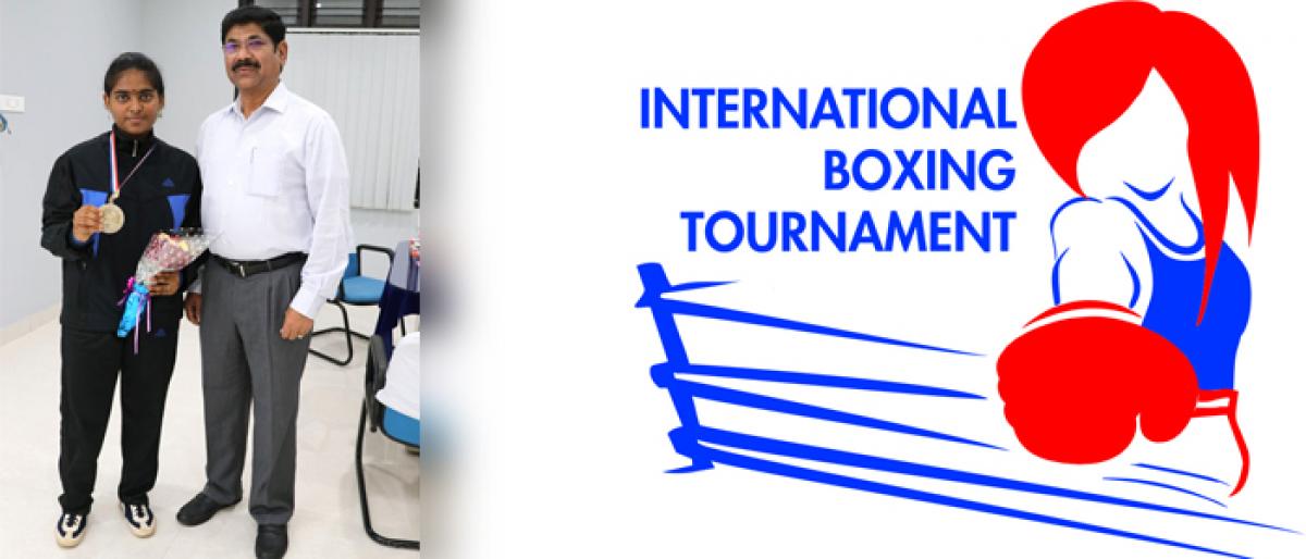 Sahithi bags gold in International Boxing Championship