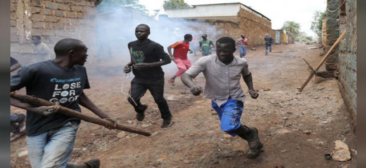 Boycott, shooting and tear gas mar Kenya election re-run