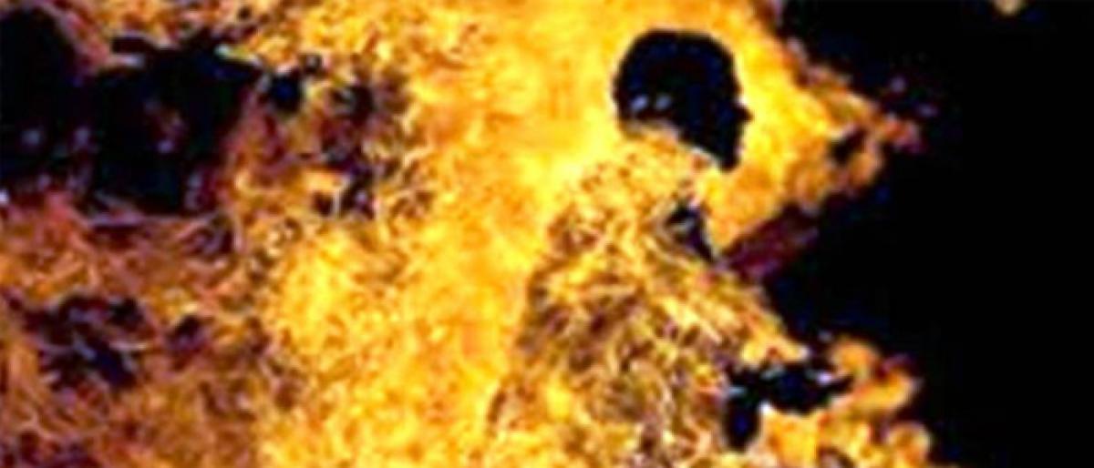 A person burnt his friend alive and absconded with Rs 3 lakh in Yadadri Bhongir district
