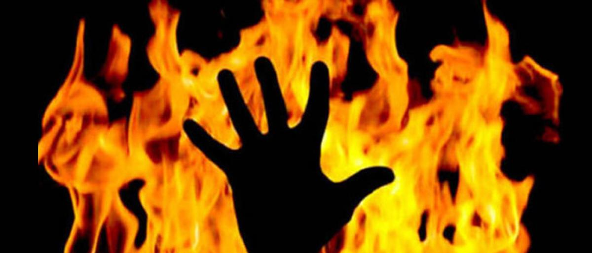 Four of a family burnt alive