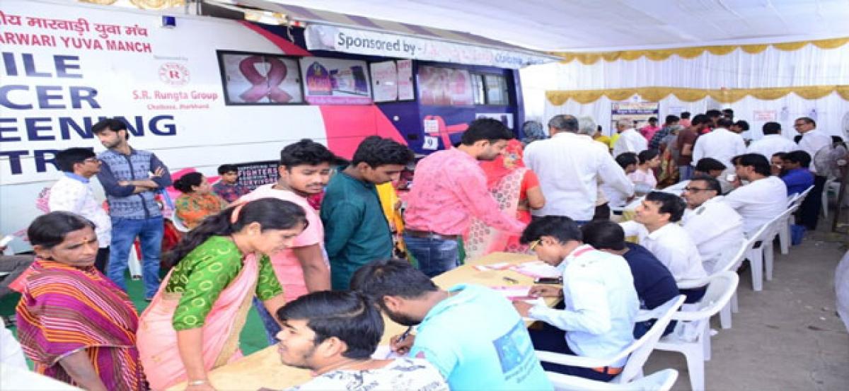 Over 1,000 avail services at free cancer detection camp
